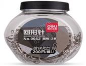 得力0052回形针(黑色)(200只/桶)5桶