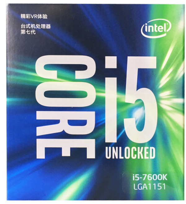 英特尔（Intel）酷睿四核i5-7600k 盒装CPU处理器