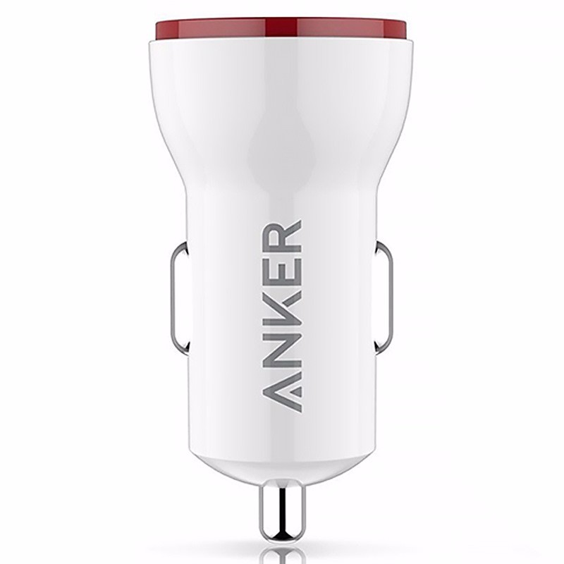 Anker 2USB一拖二12W双口智能车充/车载充电器/电源手机通用2.4A快充